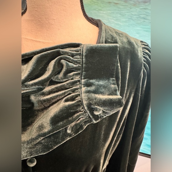 Boden Elise Velvet Midi Dress Size 12P - Picture 6 of 12